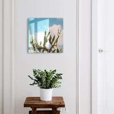 Cactus verde cer albastru