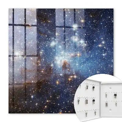 Spațiu cosmic cu ceață albastră