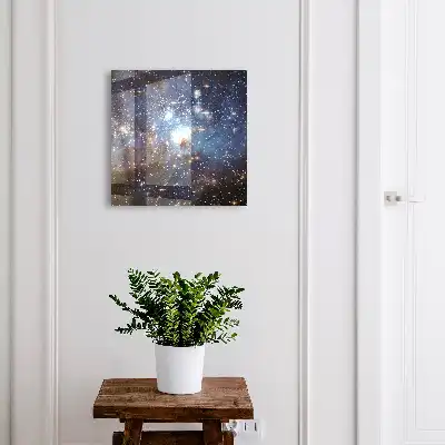 Spațiu cosmic cu ceață albastră