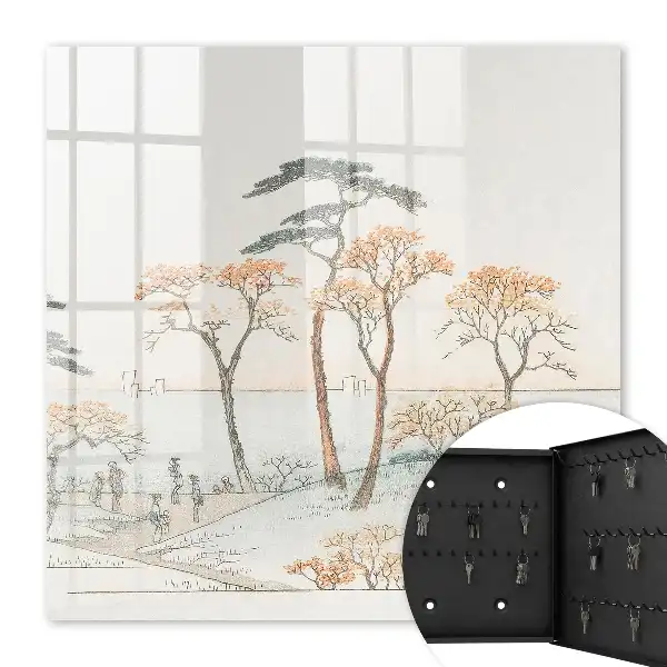 Un peisaj japonez în culori delicate