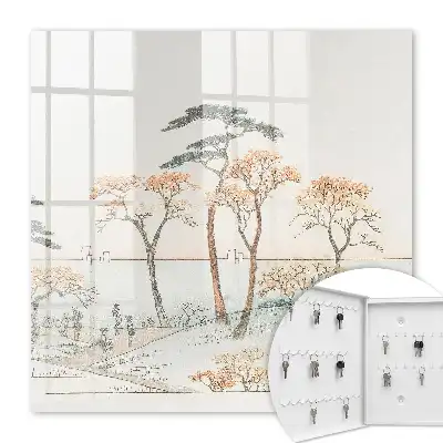 Un peisaj japonez în culori delicate