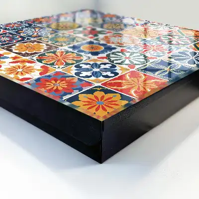 Plăci pătrate colorate