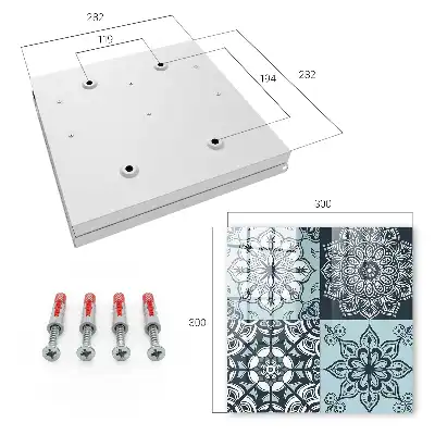Modele geometrice în tonuri reci