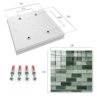 Perete verde cu design modern