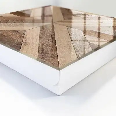 Panouri geometrice din lemn natură