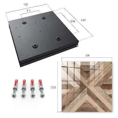 Panouri geometrice din lemn natură