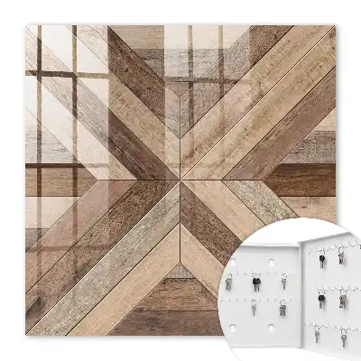 Panouri geometrice din lemn natură
