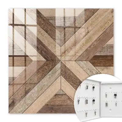 Panouri geometrice din lemn natură
