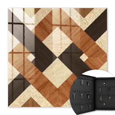 Geometrie modernă maro negru