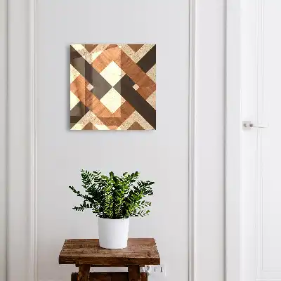 Geometrie modernă maro negru