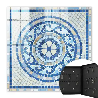 Mozaic geometric în tonuri de bej