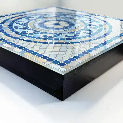 Mozaic geometric în tonuri de bej