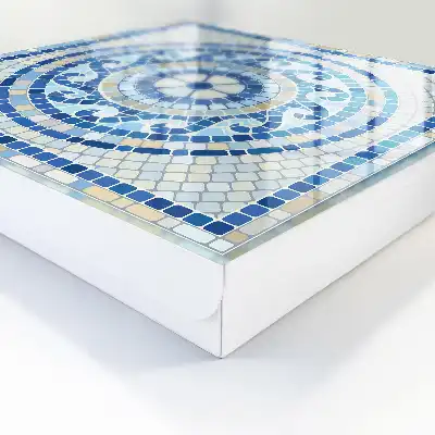 Mozaic geometric în tonuri de bej