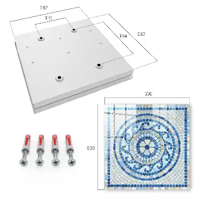 Mozaic geometric în tonuri de bej