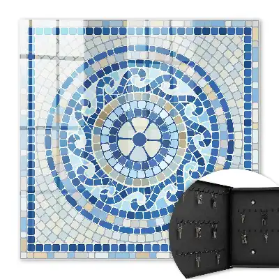 Mozaic geometric în tonuri de bej