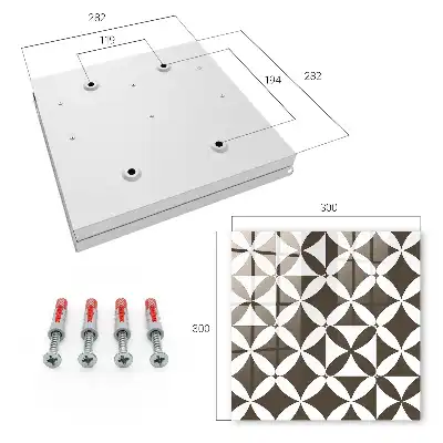 Compoziție geometrică simetrică contrastantă