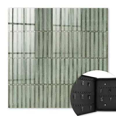 Design de gresie cu model verde