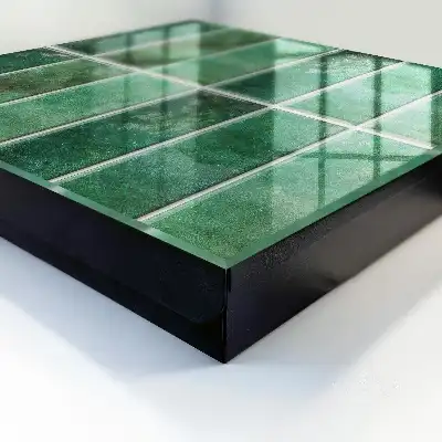 Model verde de dreptunghiuri elegante