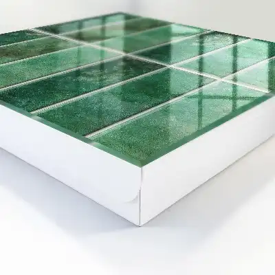 Model verde de dreptunghiuri elegante