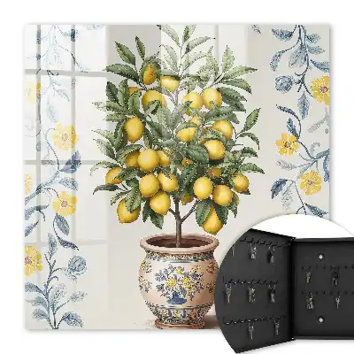 Lămâi în fundal decorativ