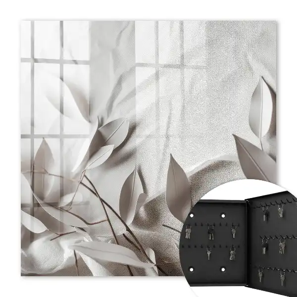 Material textil din frunze pe un fundal simplu