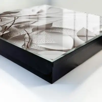 Material textil din frunze pe un fundal simplu