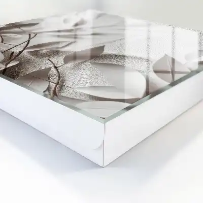 Material textil din frunze pe un fundal simplu