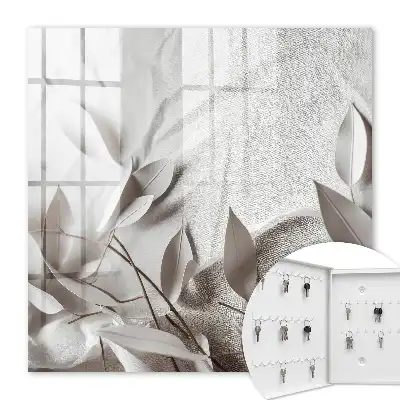 Material textil din frunze pe un fundal simplu