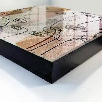Artă liniară în culori pastelate