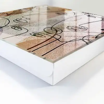Artă liniară în culori pastelate