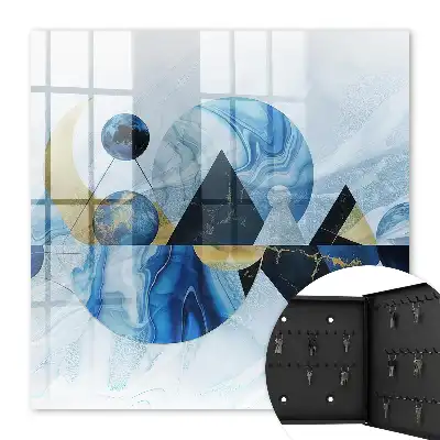 Abstracție cosmică în tonuri de albastru