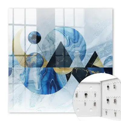 Abstracție cosmică în tonuri de albastru