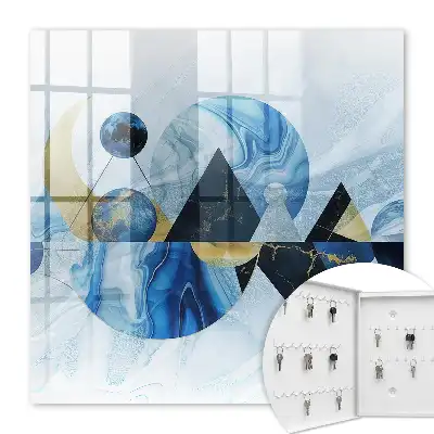 Abstracție cosmică în tonuri de albastru