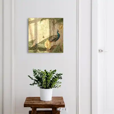 Peisaj exotic de plante cu frunze