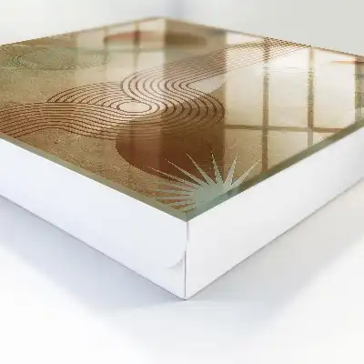 Forme geometrice în tonuri pământii