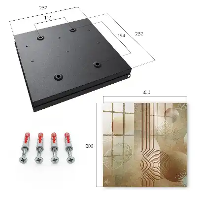 Forme geometrice în tonuri pământii