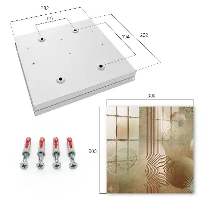 Forme geometrice în tonuri pământii