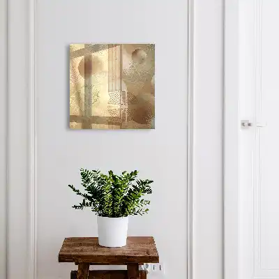 Forme geometrice în tonuri pământii