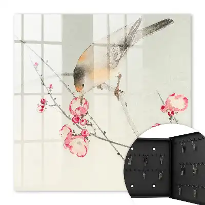Flori de pasăre în stil subtil