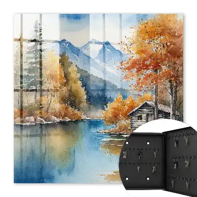 Toamnă montană cu munți și râu