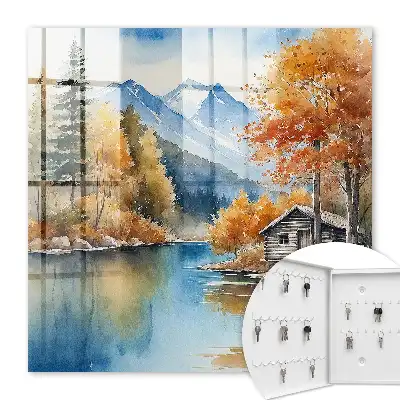 Toamnă montană cu munți și râu