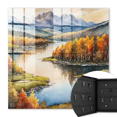 Munți de toamnă cu pădure