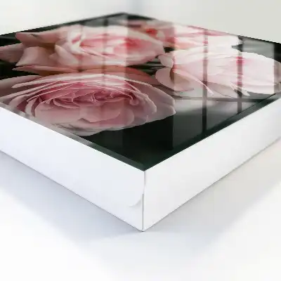 Trandafiri roz în plină floare