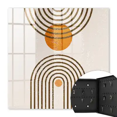 Culori calde cu geometrie retro