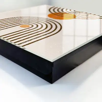 Culori calde cu geometrie retro