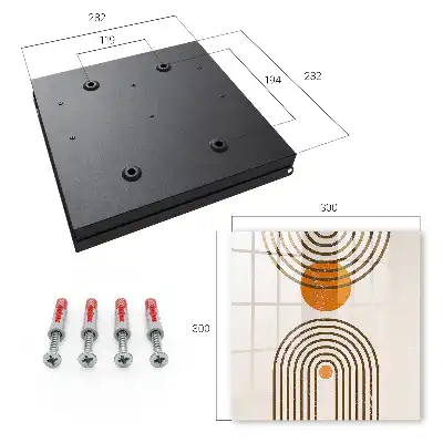 Culori calde cu geometrie retro