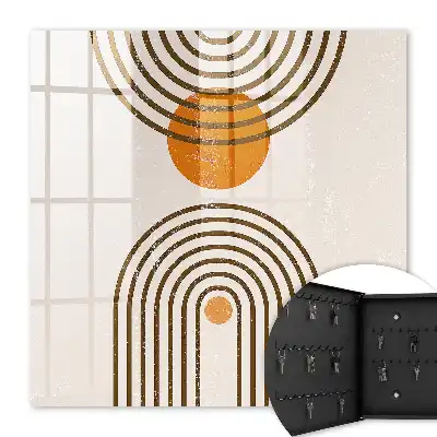 Culori calde cu geometrie retro