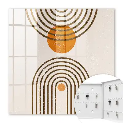 Culori calde cu geometrie retro