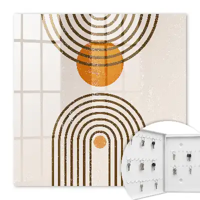 Culori calde cu geometrie retro