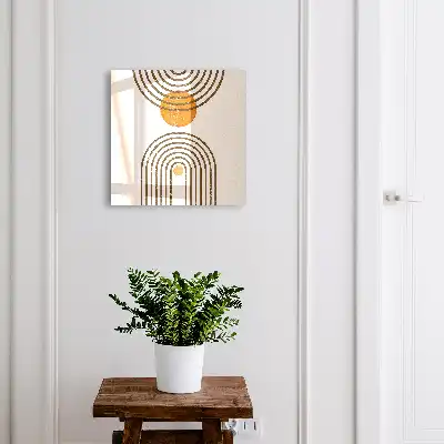 Culori calde cu geometrie retro